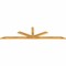 Ekena Millwork Saratoga Rough Sawn Timber Gable Bracket, Western Red Cedar, 108"W x 27"H x 2"D x 4"F, 6/12 Pitch GBW108X27X0204SAR00RWR - alternate 3